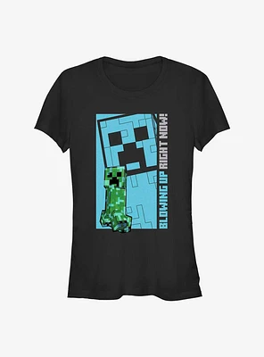 Minecraft Blowing Up Girls T-Shirt