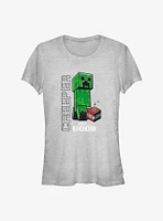 Minecraft Creepers Go Boom Girls T-Shirt