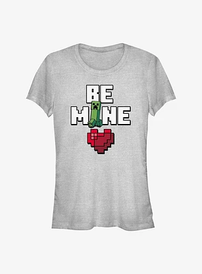 Minecraft Be Mine Girls T-Shirt