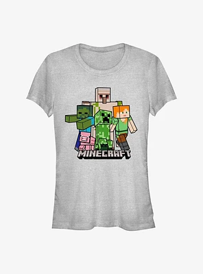 Minecraft Characters Girls T-Shirt
