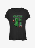 Minecraft Creeper Intel Girls T-Shirt