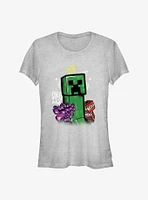 Minecraft Crowned Creeper Girls T-Shirt
