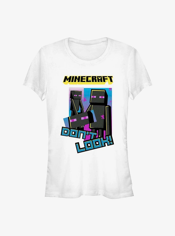 Minecraft Enderman Don't Look Girls T-Shirt