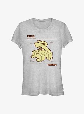 Minecraft Frog Schematic Girls T-Shirt