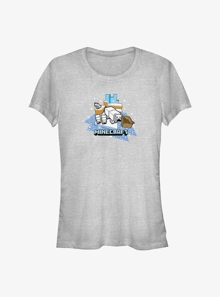 Minecraft Polar Bears Girls T-Shirt