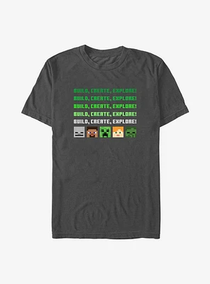 Minecraft Character Heads T-Shirt