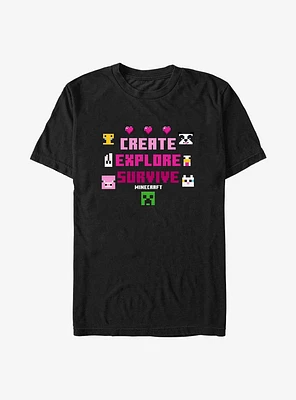 Minecraft Crate Explore Survive T-Shirt
