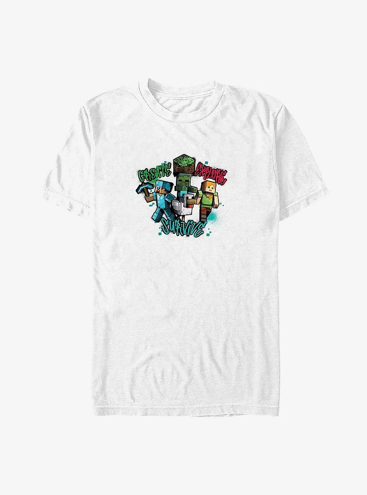 Minecraft Create Survive Explore T-Shirt