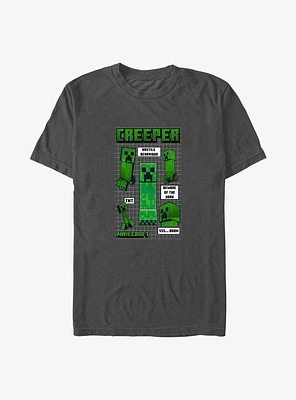 Minecraft Creeper Infograph T-Shirt