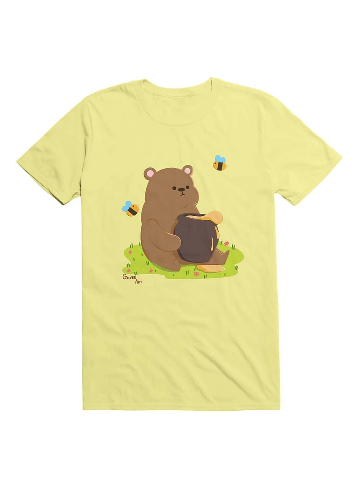 Kawaii Honey Bear and Bees T-Shirt