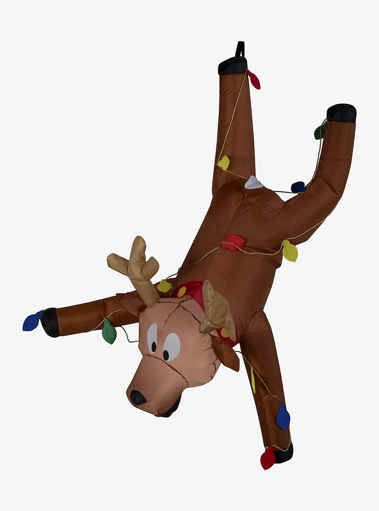 Airblown Gutter Hanging Reindeer