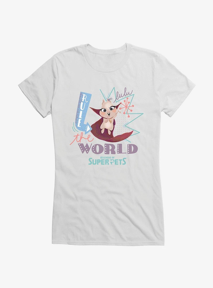 DC League of Super-Pets Rule The World Girls T-Shirt