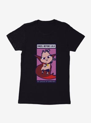 DC League of Super-Pets Kneel Before Lulu Comic Style Womens T-Shirt