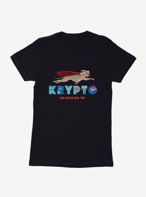 DC League of Super-Pets Krypto The Super Dog Flying Womens T-Shirt