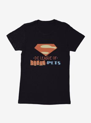 DC League of Super-Pets Logo Story Book Womens T-Shirt