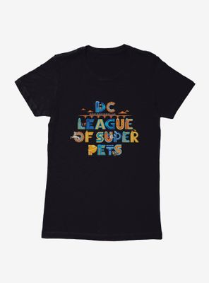 DC League of Super-Pets Metropolis Group Logo Womens T-Shirt