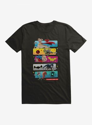 DC League of Super-Pets Group Stack Comic Style T-Shirt