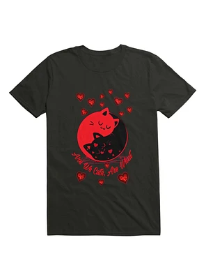 Kawaii Yin Yang Cute Cats T-Shirt