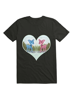 Kawaii Baby Blue Pink Valentine's Day Shirt T-Shirt