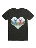 Kawaii Baby Blue Pink Valentine's Day Shirt T-Shirt