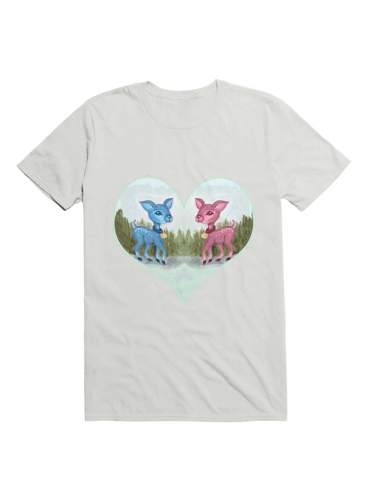 Kawaii Baby Blue Pink Valentine's Day Shirt T-Shirt