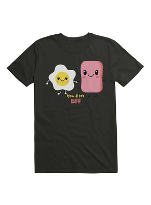 Kawaii Egg and Ham Best Friends Forever T-Shirt