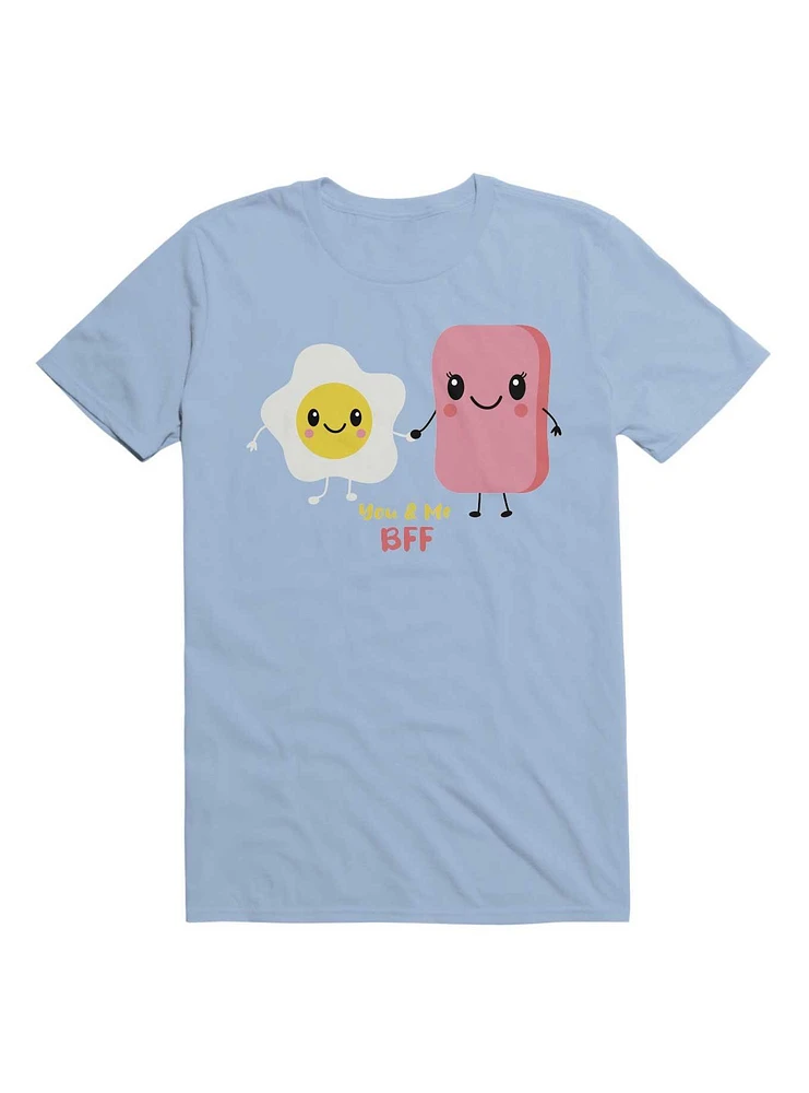 Kawaii Egg and Ham Best Friends Forever T-Shirt