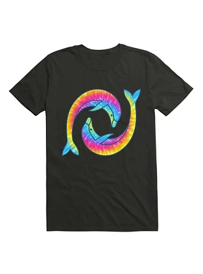 Kawaii Tie Dye Dolphins T-Shirt