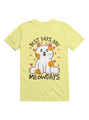 Kawaii Best Days Are Meowdays Cat Lover T-Shirt