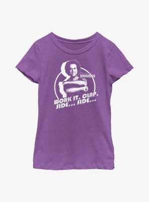 Richard Simmons Work It Clap Side Youth Girls T-Shirt