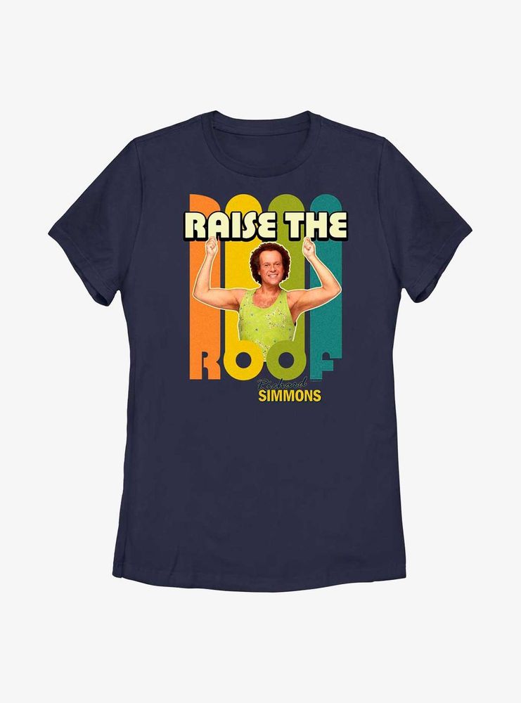 Richard Simmons Raise The Roof Womens T-Shirt