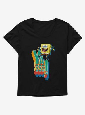 SpongeBob SquarePants Yasss Womens T-Shirt Plus
