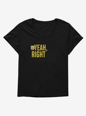 SpongeBob SquarePants Yeah, Right Womens T-Shirt Plus