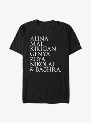 Shadow and Bone Character Stack T-Shirt