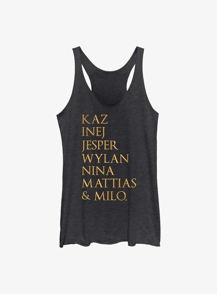 Shadow and Bone Six of Crows Character Stack Tank Top