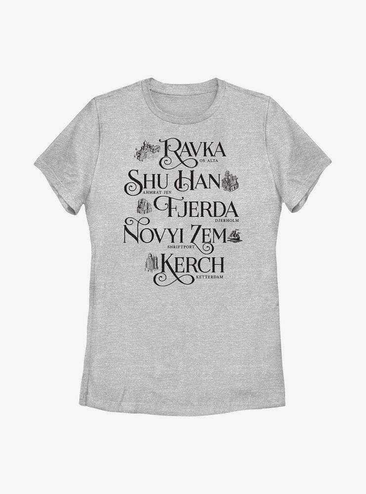 Shadow and Bone Many Lands Womens T-Shirt