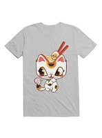Kawaii Lucky Ramen Cat T-Shirt