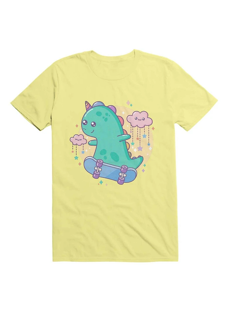 Kawaii Dinocorn Skater T-Shirt