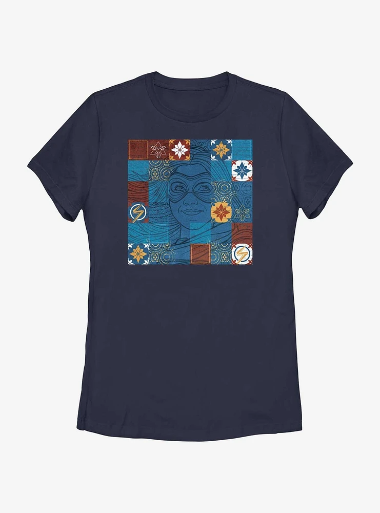 Marvel Ms. Portrait Panels Womens T-Shirt