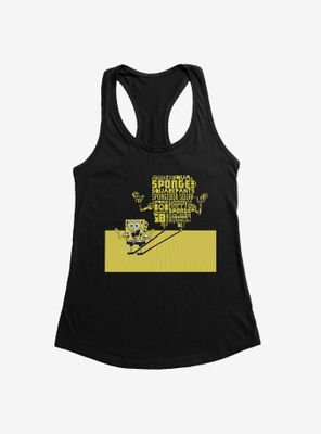 SpongeBob SquarePants Shadow Typography Womens Tank Top