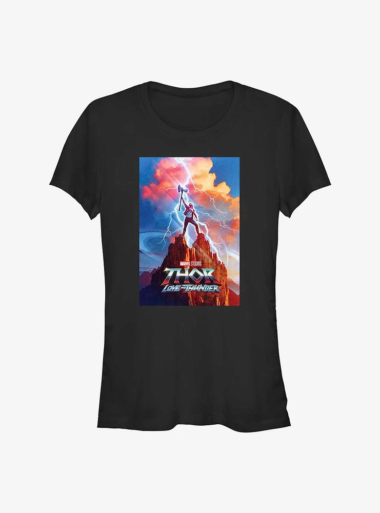 Marvel Thor: Love and Thunder Movie Poster Girls T-Shirt