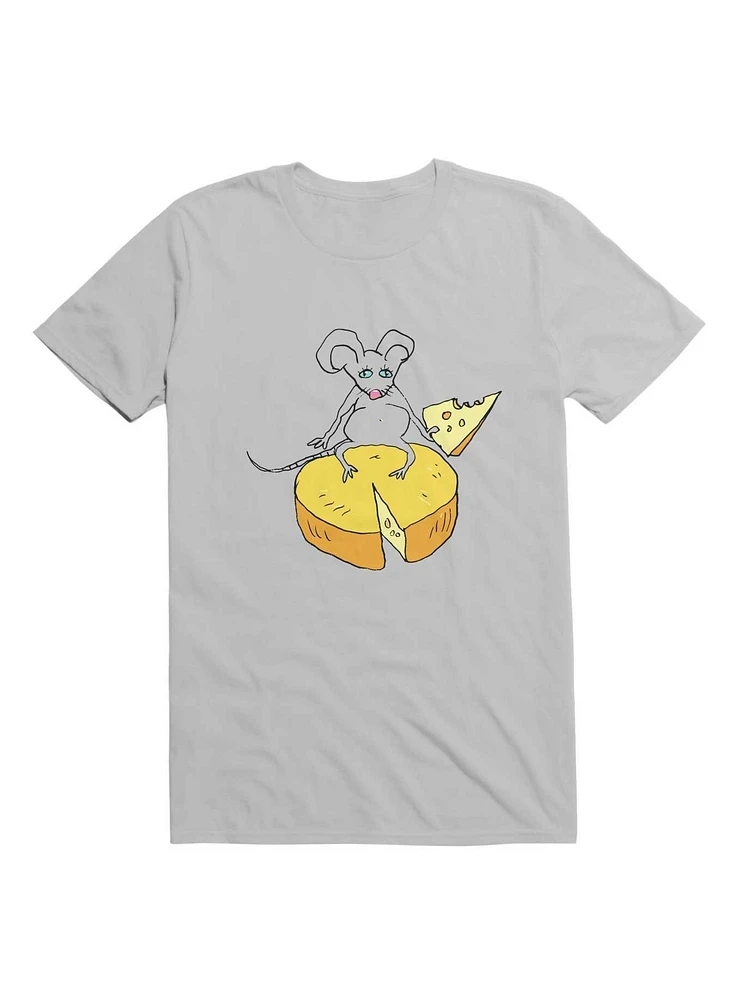 Kawaii Funny Mouse With Cheese T-Shirt