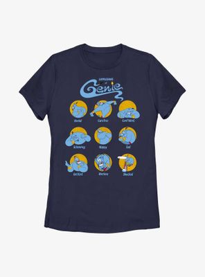 Disney Aladdin Expressions Of Genie Womens T-Shirt