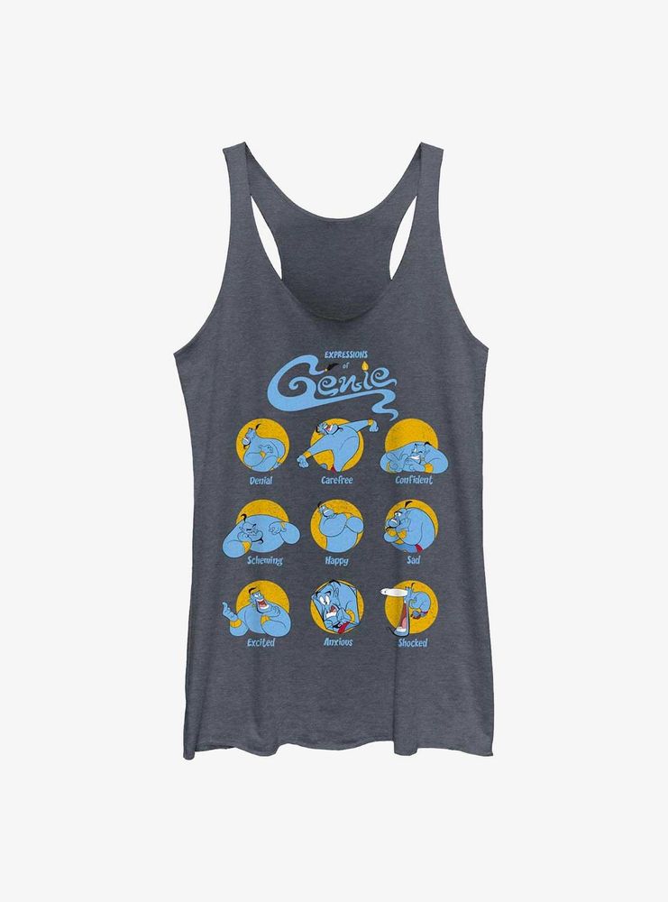 Disney Aladdin Expressions Of Genie Womens Tank Top