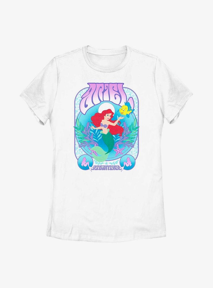 Disney The Little Mermaid Ariel Retro Womens T-Shirt