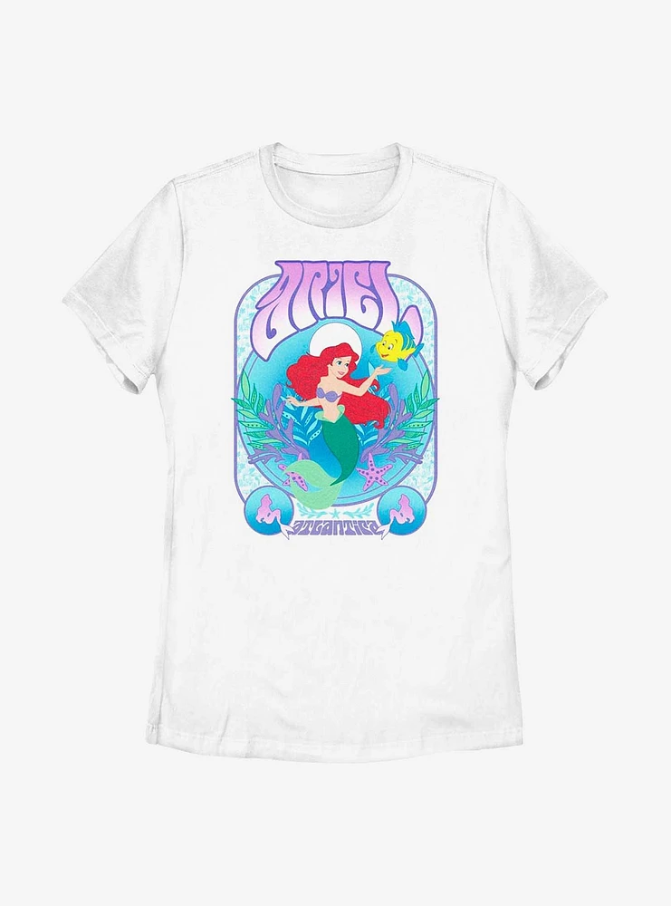 Disney The Little Mermaid Ariel Retro Womens T-Shirt