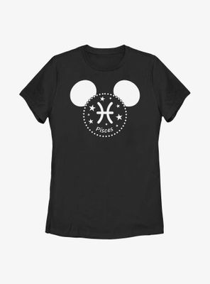 Disney Mickey Mouse Pisces Ears Womens T-Shirt
