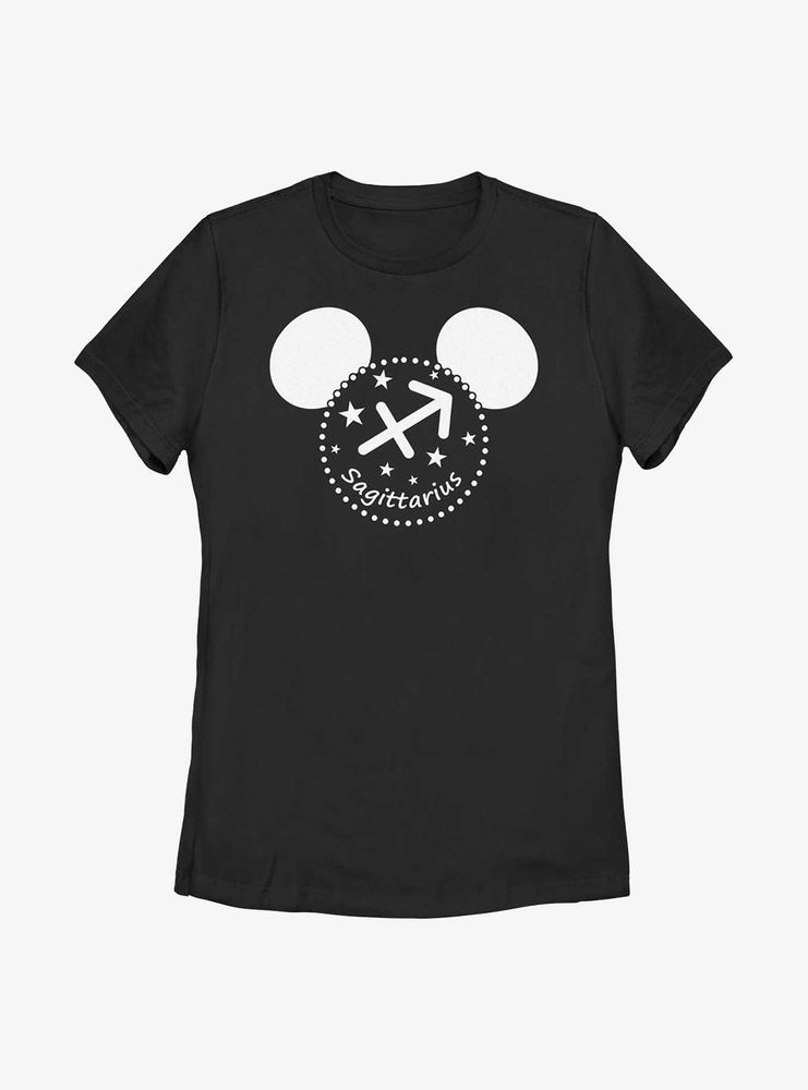 Disney Mickey Mouse Sagittarius Ears Womens T-Shirt