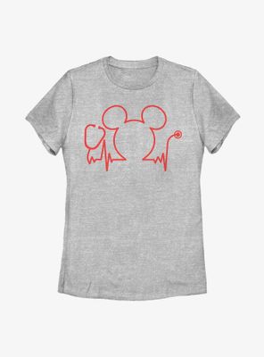 Disney Mickey Mouse Nurse's Day Womens T-Shirt