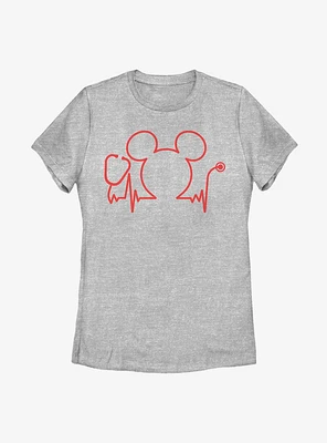 Disney Mickey Mouse Nurse's Day Womens T-Shirt